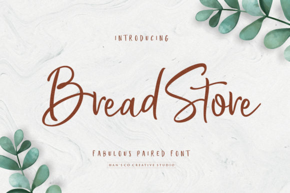 Bread Store: The Playful Font Duo for Modern Branding