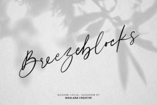 Breezeblocks: Modern Script Font for Authentic Design