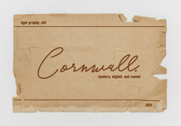Cornwall: A Vintage Script for Modern Branding