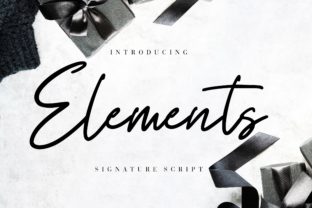 Elements: The Sweet and Bold Script for Modern Design