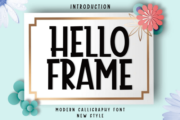 Hello Frame: Elevating Autumnal Branding with Elegant Script