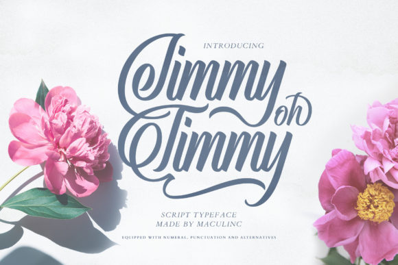 Jimmy Oh Timmy: A Balanced Script Font for Modern Design