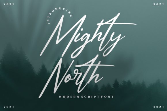 Might North: Elevating Modern Design with Elegant Script Typography