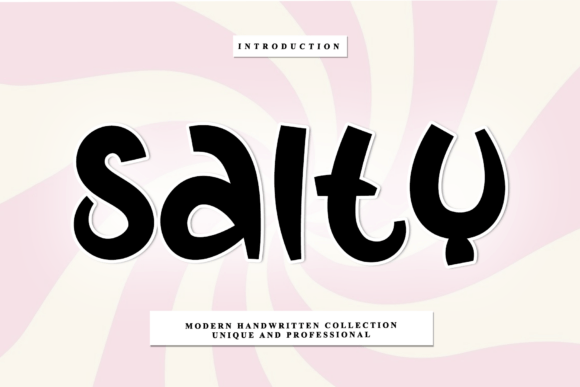Salty: The Script Font Blending Artisanal Charm with Modern Design