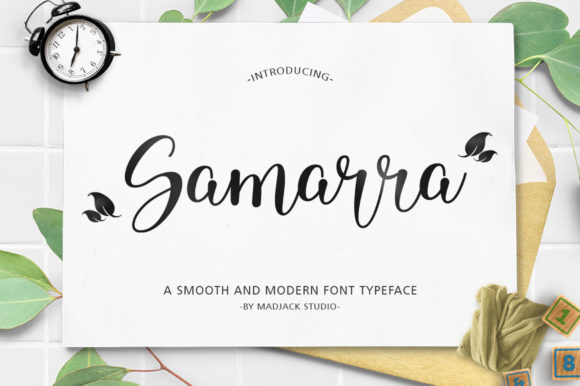 Samarra: A Bold Script for Romantic Design