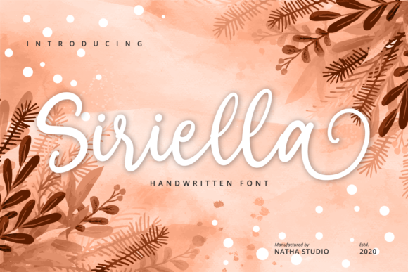 Siriella: The Handwritten Font for Modern Design