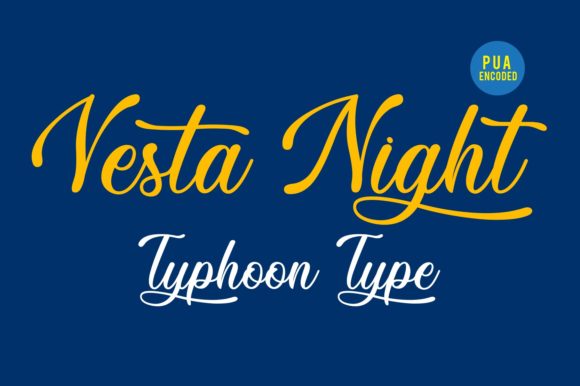Vesta Night: Elevating Design with Elegant Script Typography