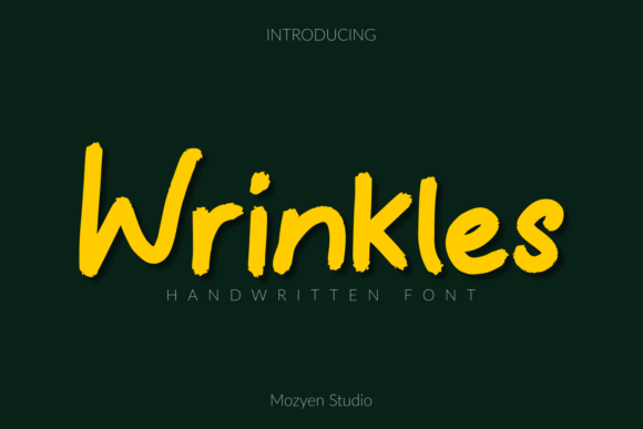 Wrinkles: A Playful Font with Serious Design Versatility